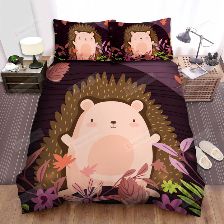 The Wildlife - The Hedgehog Among The Fall Leaves Bed Sheets Spread Duvet Cover Bedding Sets