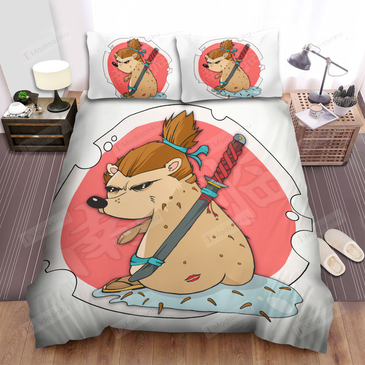 A Hedgehog Swordman Bed Sheets Spread Duvet Cover Bedding Sets