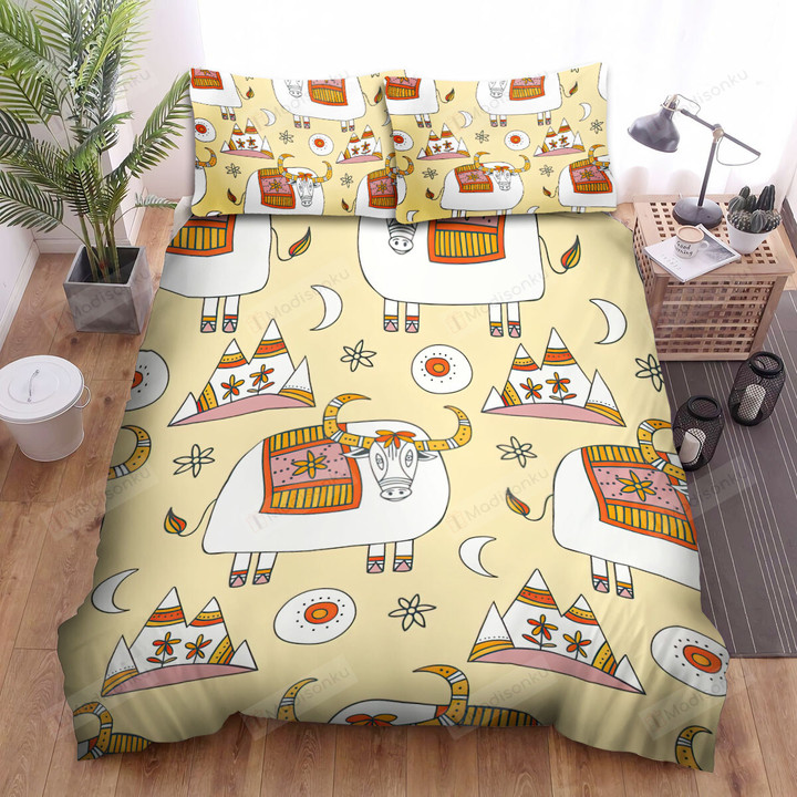 The Buffalo Pattern Vector Art Bed Sheets Spread Duvet Cover Bedding Sets