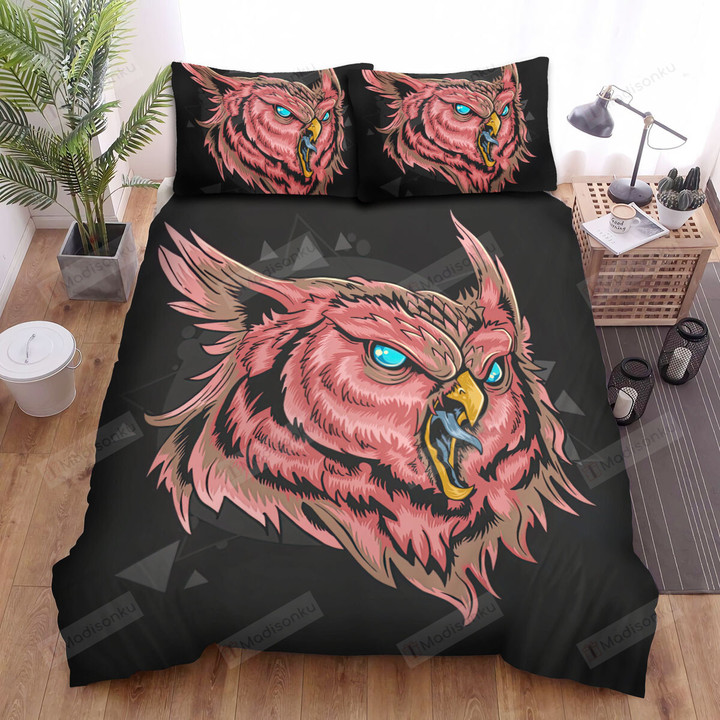 The Wildlife - The Blue Tongue Owl Art Bed Sheets Spread Duvet Cover Bedding Sets
