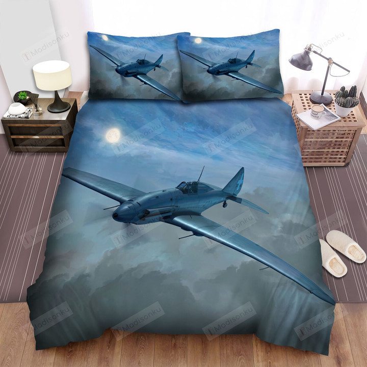 Ww2 The Italian Aircraft - Reggiane Re2001cn Night Fighter Bed Sheets Spread Duvet Cover Bedding Sets