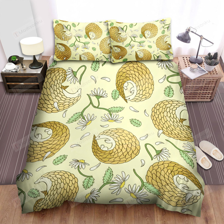 The Wildlife -The Pangolin Seamless Art Bed Sheets Spread Duvet Cover Bedding Sets