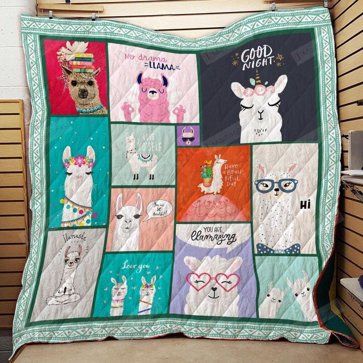 Llama You Are Llamazing Quilt Blanket Great Customized Blanket Gifts For Birthday Christmas Thanksgiving