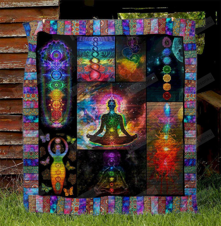 Chakra Quilt Blanket Great Customized Blanket Gifts For Birthday Christmas Thanksgiving