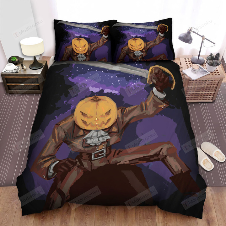 Halloween The Headless Horseman Without His Horse Painting Bed Sheets Spread Duvet Cover Bedding Sets
