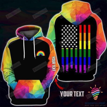Personalized LGBT Flag Personalized 3D All Over Print Hoodie, Zip-up Hoodie