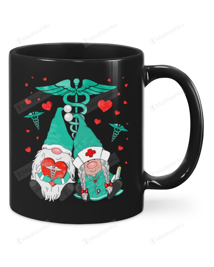 Nurse - Gnome Mug, Happy Valentine's Day Gifts For Couple Lover ,Birthday, Thanksgiving Anniversary Ceramic Coffee 11-15 Oz
