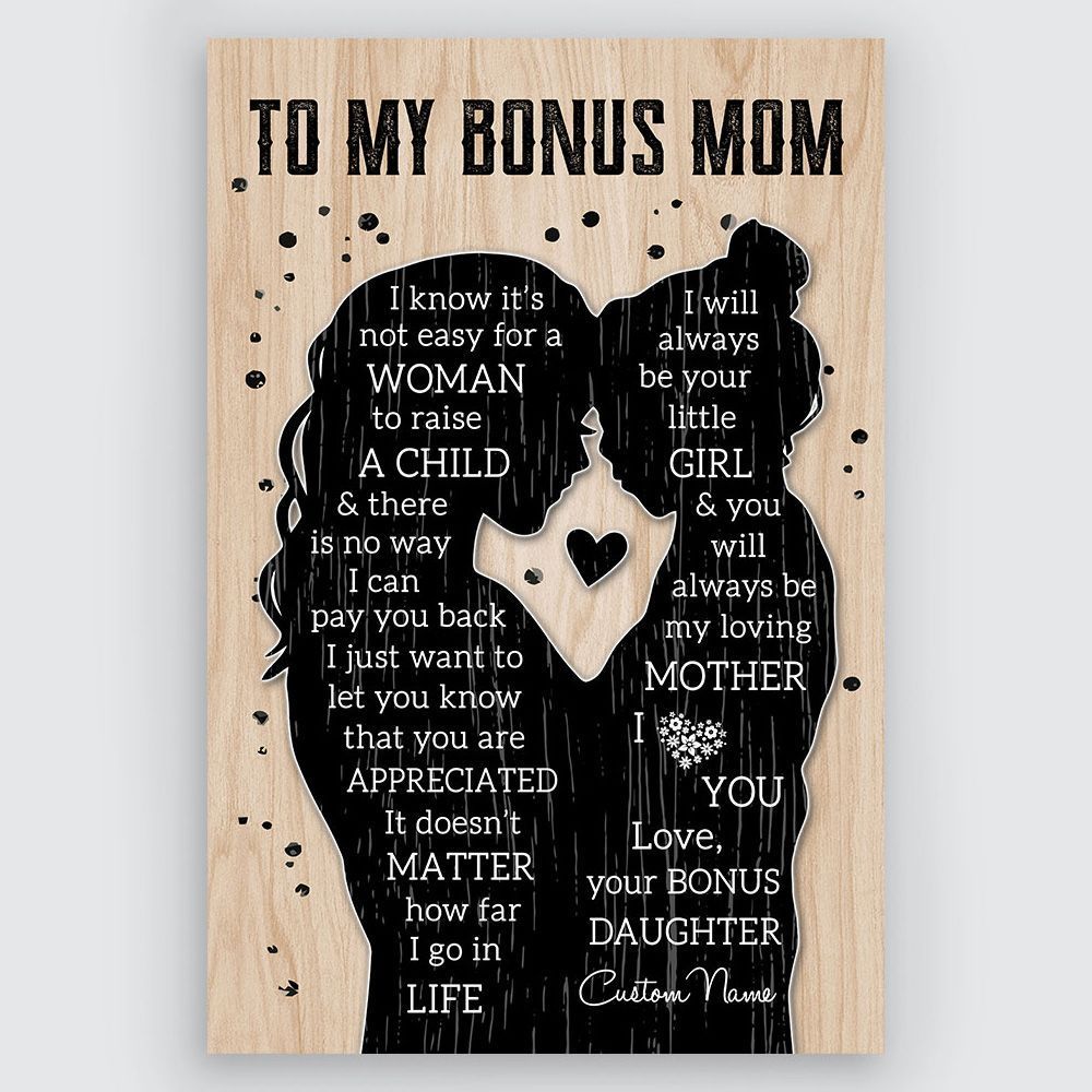 Bonus Mom Personalized Gifts Mother's Day Gift For Bonus Mother