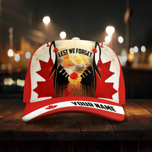 Canadian Veteran Remembrance 'Lest We Forget' Cap Headwear | 040454