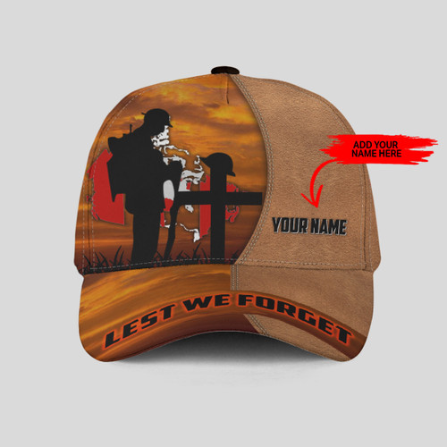 Canadian Veteran Remembrance Personalized Cap Headwear | 030225