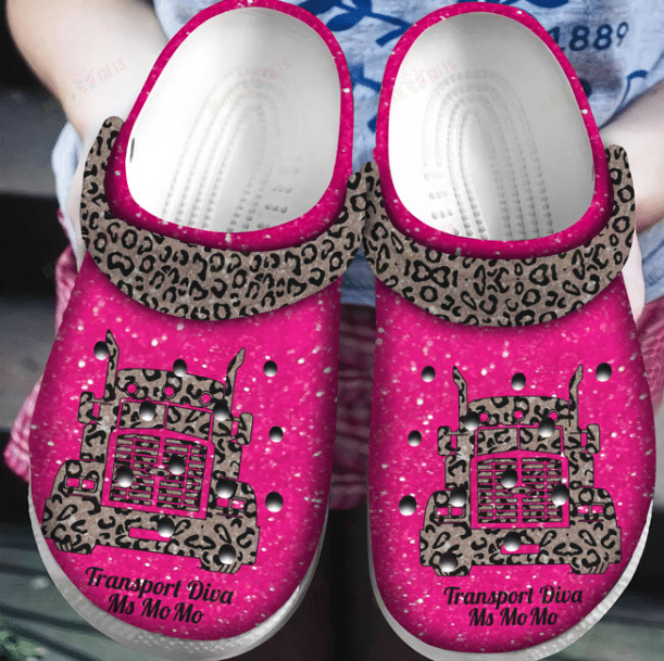 Trucker Personalized Pink Crocs Classic Clogs Shoes PANCR0359