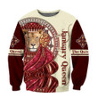January Lion Queen Poker 3D All Over Printed Shirt L22