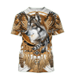 Native Dreamcatcher Wolf 3D All Over Printed Shirts NA32