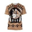 Native Dreamcatcher Wolf 3D All Over Printed Shirts NA31