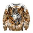 Native Dreamcatcher Wolf 3D All Over Printed Shirts NA32