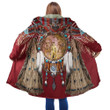 3D All Over Printed Shirts NAtive American Red Wolf Cloak CL01