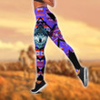 Native American 3D All Over Printed Legging + Hollow Tank AZ65