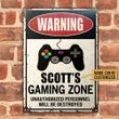 Personalized Game Zone Unauthorized Customized Classic Metal Signs MTS7