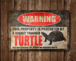 Turtle Sign Reptile Metal Sign MTS9