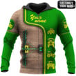 Green Tractor Farmer 3D All Over Printed Shirts FM1