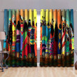 Native American Pow Wow Blackout Thermal Grommet Window Curtains NAC3