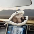 Siamese cat sleeping angel Siamese cat lovers Car Hanging Ornament SIAMESE1