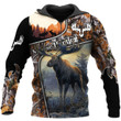 Moose Hunting Lover 3D All Over Printed Shirts MSE1