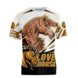 Crazy Horse Lady 3D All Over Printed Shirts HR106