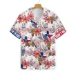 Texas Longhorn Bluebonnet and Armadillo EZ12 2908 Hawaiian Shirt