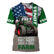 FDT Tractor Farmer 3D All Over Printed Clothes FDT07