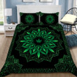 420 Art Green Mandala Leaf Bedding Set NTH180