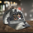 Dog Cracking Gray Pattern Personalized Classic Cap - Gift For Dog Lovers