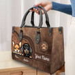Dog Colorful Personalized Leather Handbag - LD016PS08 - BMGifts (formerly Best Memorial Gifts)