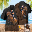 Horse Riding Horse Leather Style Custom Photo - Hawaiian Shirt - Owl Ohh
