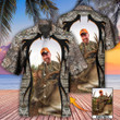 Hunting Lover Cool Pattern Custom Photo - Hawaiian Shirt - Owl Ohh