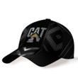 CAT Art Metal Silver Logo And Heavy Machine Printed Hat NTH58