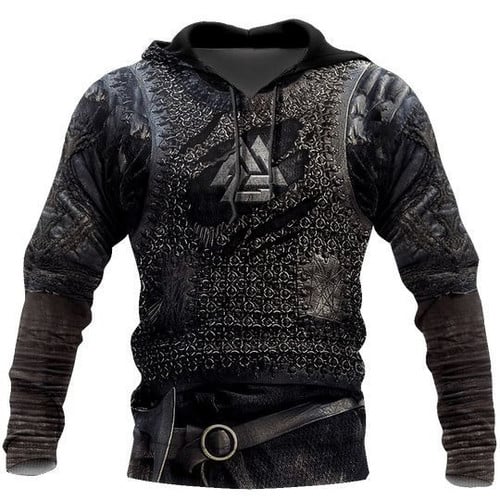 3D PRINTED VIKINGS ARMOR 3D ALL OVER PRINTED SHIRTS VK41