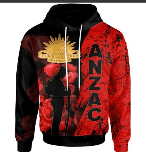 Premium Anzac Day New Zealand And Australia Culture Poppy 3D Printed Unisex Shirts AZ2