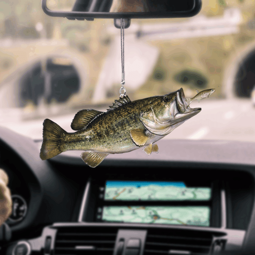 Bass Fish Mount Car Hanging Ornament FSO1