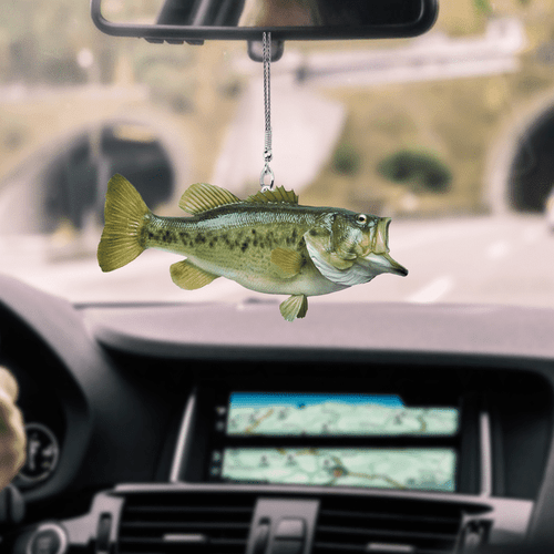Bass Fish Mount Car Hanging Ornament FSO4