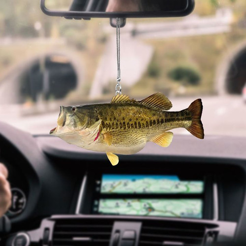 Bass Fish Mount Car Hanging Ornament FSO7