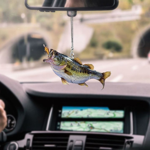 Bass Fish Mount Car Hanging Ornament FSO10