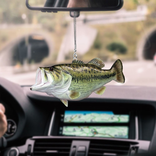 Bass Fish Mount Car Hanging Ornament FSO8