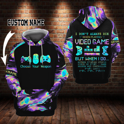 Gamer Choose Your Weapon 3D All Over Printed Shirts GM11