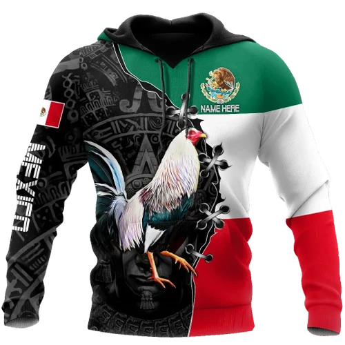 Personalized Mexican Rooster 3D Printed Unisex Shirts RT47