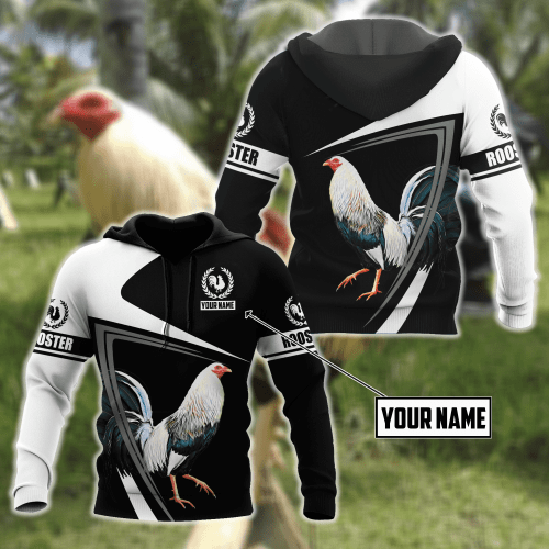 Rooster 3D All Over Print Hoodie RTT10