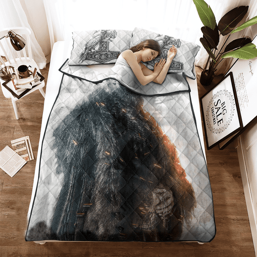Viking All Over Printed Quilt Bedding Set BVTT01