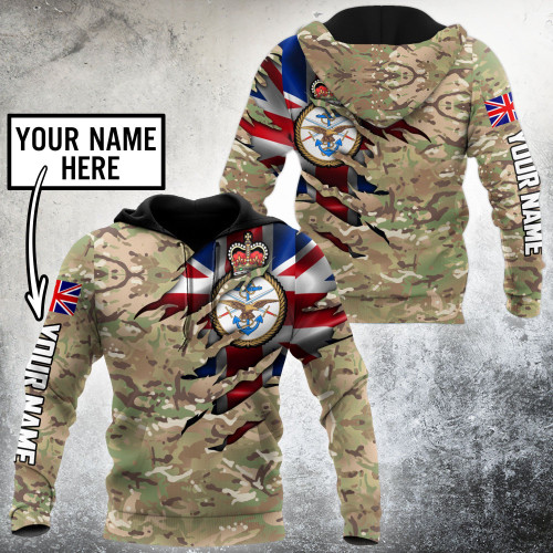 Proud to be British Army Veteran Personalized Name - 3D All Over Printed Shirts For Men and Women BVT3
