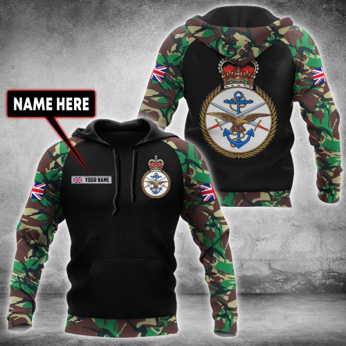 Custom Name British Armed Forces 3D Printed Shirts BVT6