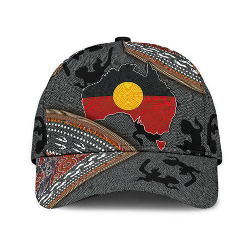 Tmarc Tee Aboriginal dots Zip pattern printed Classic Cap